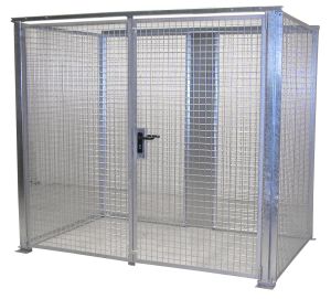Gasflessenopslag voor buiten met deuren - 2400x1500x2060 mm 