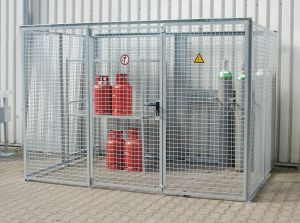 Gasflessenopslag voor buiten - 3100x2100x2060 mm 