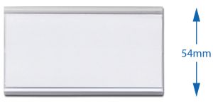 Zelfklevende etikethouder 54x100 mm, 100 stuks