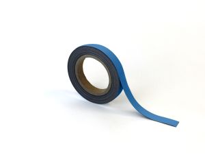 Beschrijfbare magneettape - 20 mm, blauw