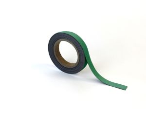 Beschrijfbare magneettape - 20 mm, groen