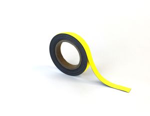 Beschrijfbare magnetische tape - 20 mm, geel