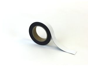 Beschrijfbare magnetische tape - 30 mm, wit
