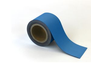 Beschrijfbare magneettape - 90 mm, blauw