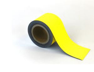 Beschrijfbare magnetische tape - 90 mm, geel