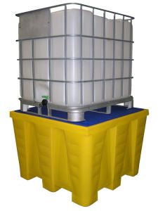 Lekbak met rooster voor IBC, 1200 liter