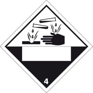 Pictogram gevaarlijke goederen voor wegtransport (HWDP14)
