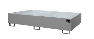 Lekbak met verzinkt rooster voor stelling 2650x1300x300 mm-grijs