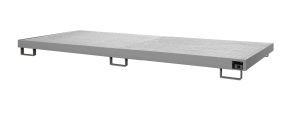 Lekbak met verzinkt rooster voor stelling 3250x1300x192 mm-grijs