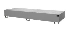 Lekbak met verzinkt rooster voor stelling 3550x1300x355 mm-grijs