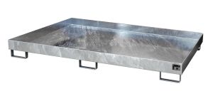 Verzinkte lekbak voor stelling 2150x1300x225 mm