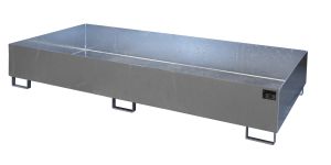 Verzinkte lekbak voor stelling 2650x1300x435 mm