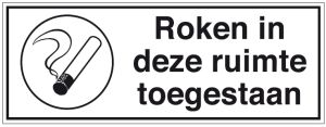 Roken in deze ruimte toegestaan (STN 744)