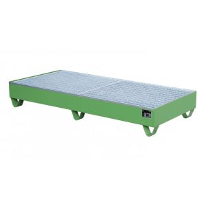 Opvangbak met verzinkt rooster 1800 x 800 x 275 mm-groen