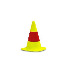 Verkeerskegel KOBOLD, rood/geel, 330mm