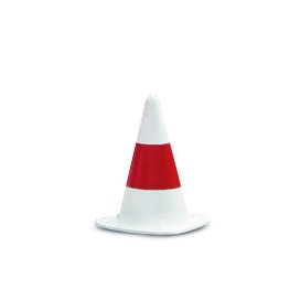 Verkeerskegel KOBOLD, rood/wit 330mm 