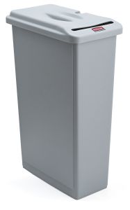 Slim Jim Combo Confidential 87 liter, Rubbermaid, grijs