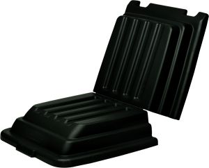 Deksel Tilt Truck 0,4 m3, Rubbermaid, zwart