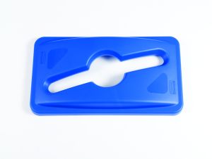 Gecombineerd deksel, Rubbermaid, blauw