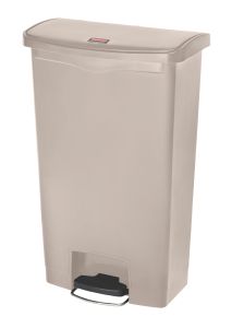 Slim Jim Step On container Front Step kunststof 68 liter, Rubbermaid, beige
