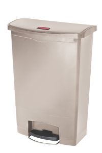 Slim Jim Step On container Front Step kunststof 90 liter, Rubbermaid, beige