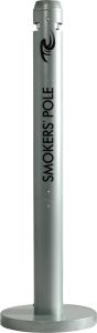 Smokers' Pole, Rubbermaid, zilver