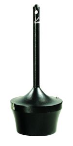 Aladdin Smokers' Station, Rubbermaid, zwart