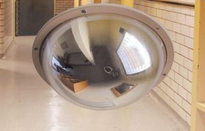 Vandaalbestendige Kogelspiegel 360 graden met stalen frame (SKG gecertificeerd)