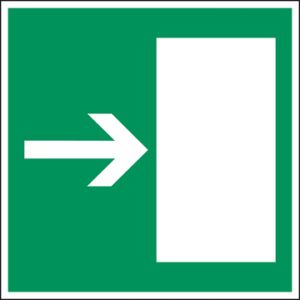 Vluchtweg links = vluchtweg rechts