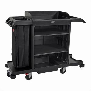 Grote housekeeping-wagen, Rubbermaid - zwart