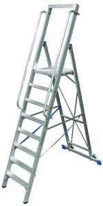 Verrijdbare trapladder met 8 treden - Stabilo 127785