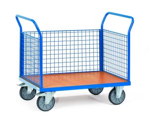 Platformwagen 1530, 1531, 1532, 1533 met 3 wanden met gaas