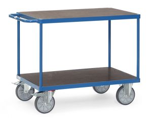 Zware tafelwagens met watervaste platformen 850 x 500 mm