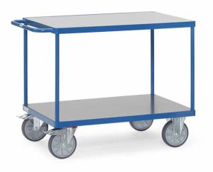 Duwbeugelwagen met harde PVC platformen 1200 x 800 mm