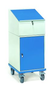 Verrijdbare kast 2448 met schrijfblad