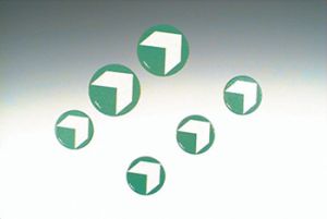 Vloermarkeringsstippen met richtpijlen aluminium HI 10 stuks 95mm