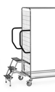 Trap voor orderpickkar met 650 mm wagenbreedte