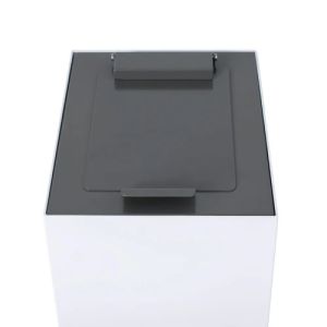 Top met klepdeksel voor modulaire afvalscheidingsunit donkergrijs 