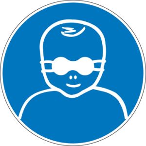 oogbescherming voor patienten verplicht