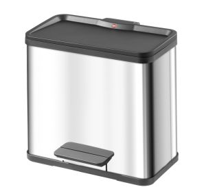 Öko Trio Plus L 3x 9 liter, Hailo - zwart, RVS