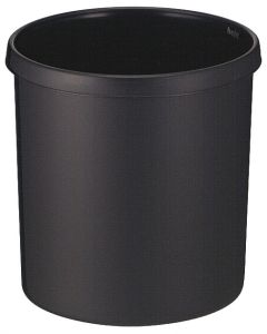 Ronde papierbak 18 liter, zwart