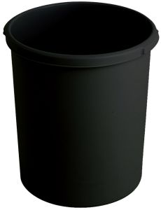 Kunststof papierbak, 30 liter, zwart