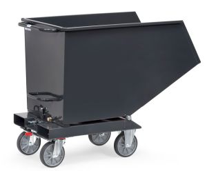 Kiepbak 4704 in antracietgrijs met aftapkraan, 800 liter, 800 kg draagvermogen