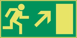 Vluchtweg rechts boven