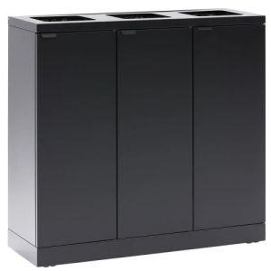 Bica 868 afvalscheidingsunit 3X65 ltr zwart
