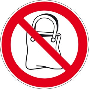 Handtas verboden