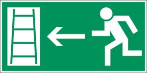 Vluchtweg via Noodladder