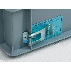 Veeretikethouder 70x30 mm, verenstaal, gegalvaniseerd, ongemonteerd