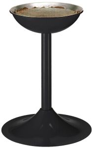 Zandasbak rond 41, zwart