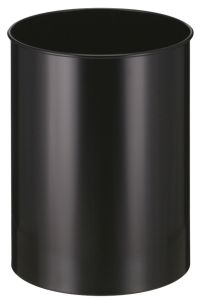 Ronde papierbak 30 liter, zwart